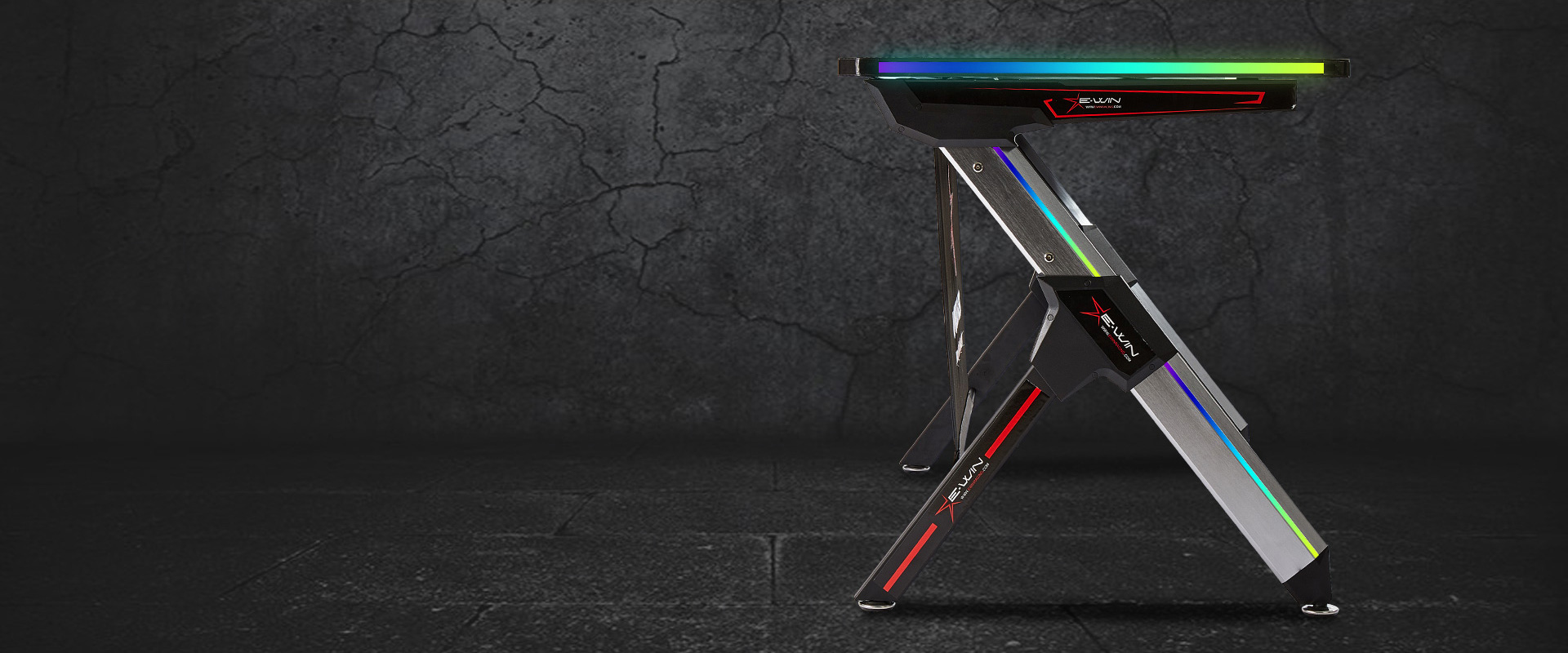 E-WIN RGB Gaming Desk